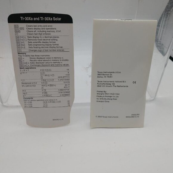 Vintage 2004 TEXAS Instruments Scientific Calculator TI-30Xa - Picture 8 of 9